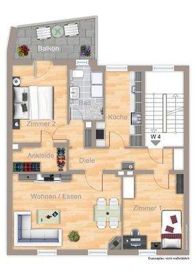 Grundriss 3. Obergeschoss