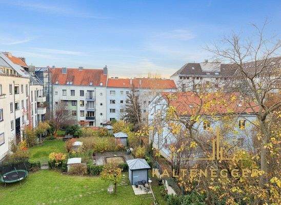 Ausblick von der Wohnung und der Loggia