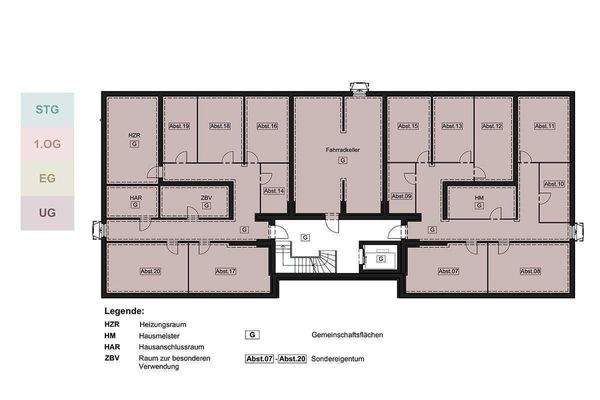 Übersicht Untergeschoss