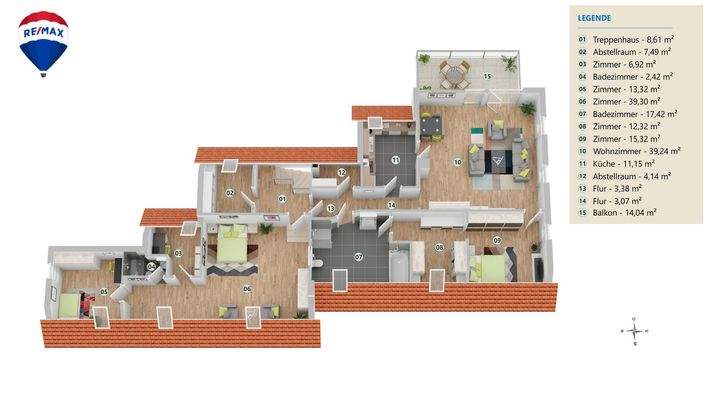 XXL-Wohnung als 1 Einheit