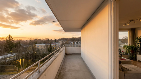 Balkon von der Küche