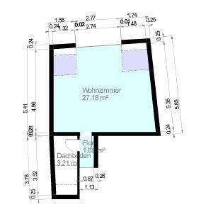 Maisonnette-Wohnung: Dachgeschoss