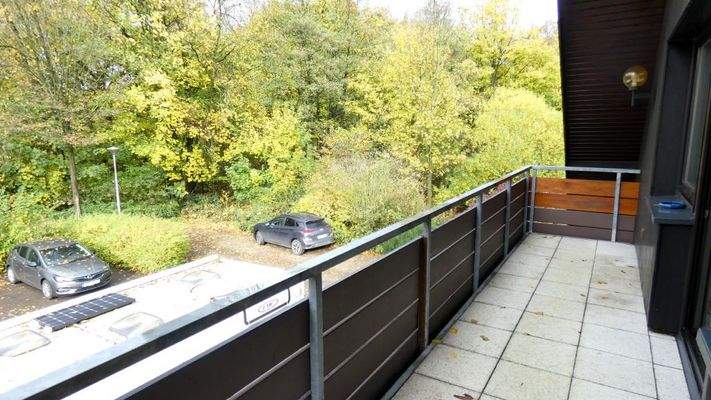 Balkon mit Blick ins Grüne