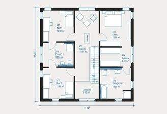 City Villa 1 V2 Obergeschoß