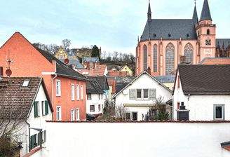 Dachterrasse mit Blick auf die berühmte Katharinenkirche 