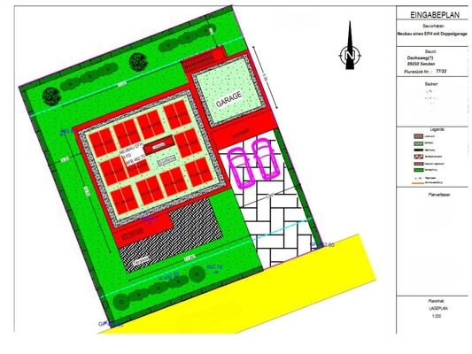 Lageplan Grundstück