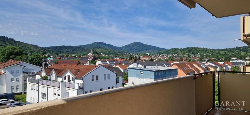 Blick v. Balkon Wohnzimmer