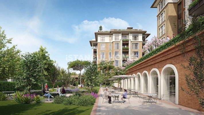 High-Ceiling Apartments in a Residential Complex in Eyup