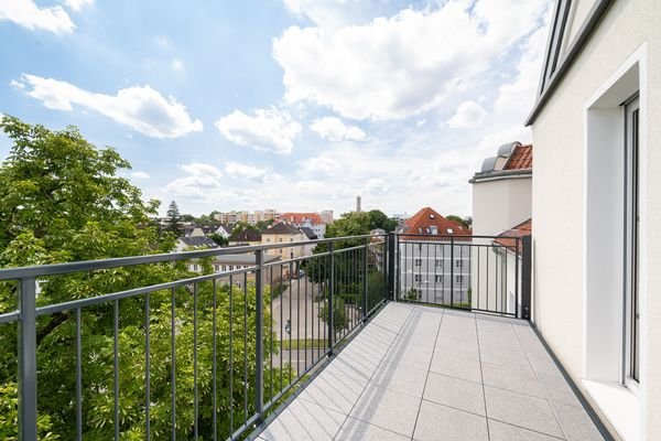 Blick vom Balkon 