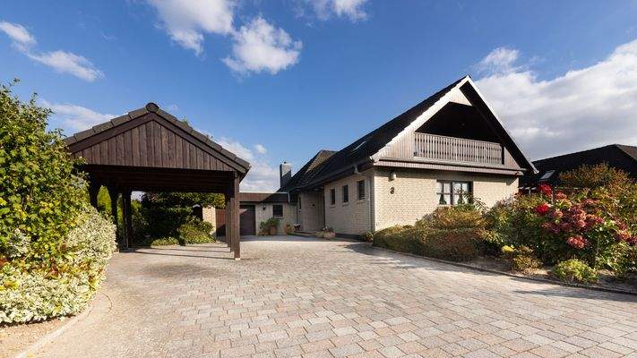 Carprot, Garage und Einfamilienhaus