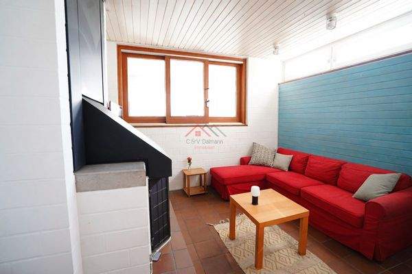 Fernsehecke im Wohnzimmer/Kaminzimmer