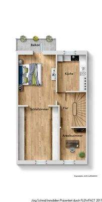 Offene Raumgestaltung im Obergeschoss