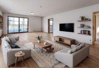 Visualisierung des Wohnzimmers durch KI