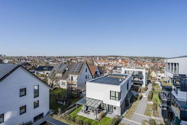 Blick über die Wohnanlage