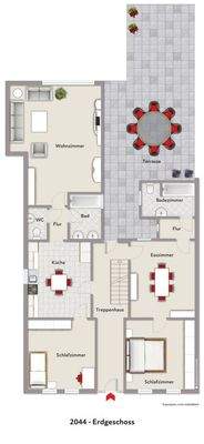 Grundriss EG visu 2044