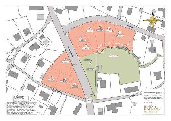 Vereinfachter Lageplan Waabs