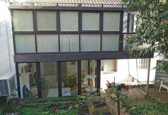 Ansicht Gartenseite - 2 Wintergärten