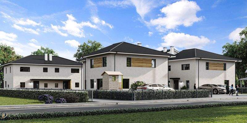 seitliche Hausansicht-Visualisierung