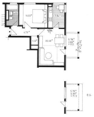 Wohnungsgrundriss 2. OG