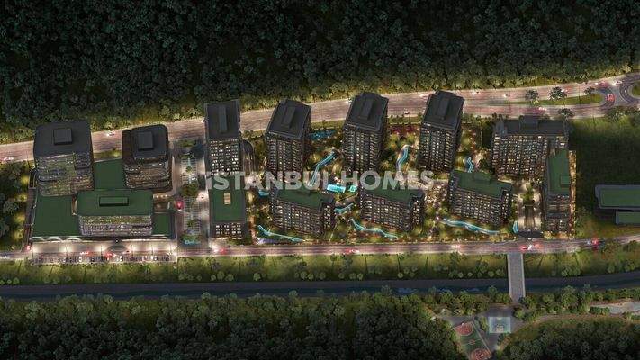 Stylish Apartments in a Project with Amenities in Sariyer Istanbul