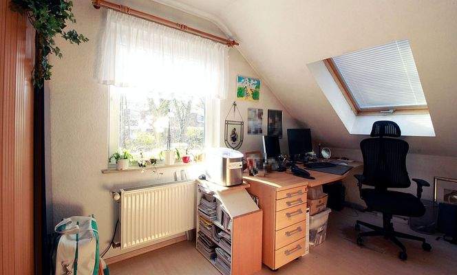 Arbeitszimmer im Dachgeschoss