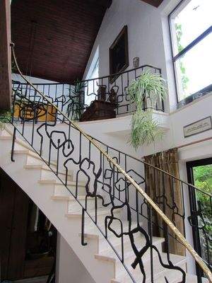 Aufgang zum Hauptwohnbereich