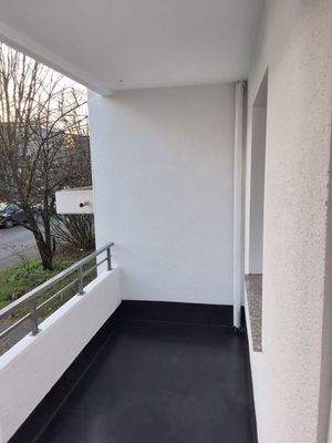 Balkon mit Geländer