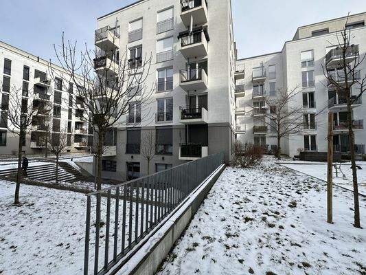 Wohnanlage im Winter