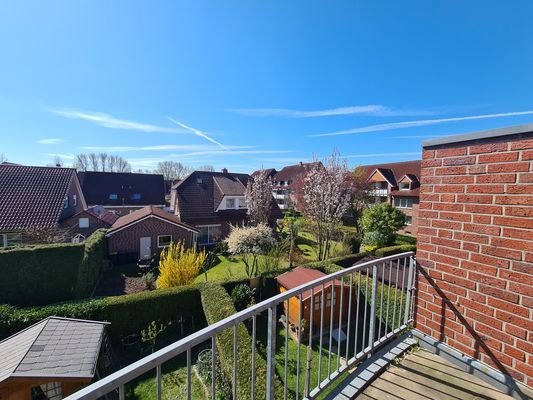 Blick vom Balkon
