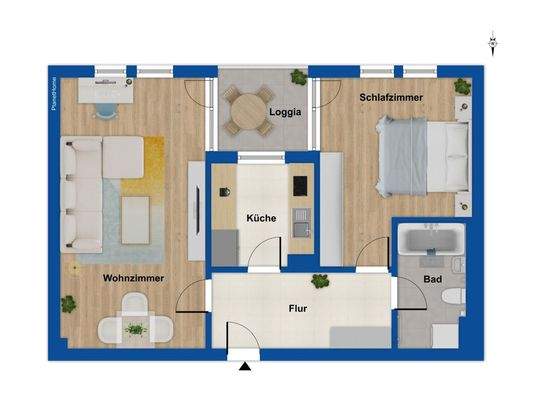 Grundriss - 1. Obergeschoss