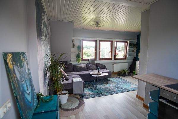 Wohnzimmer mit Kochnische