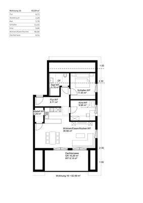Grundriss Wohnung 16