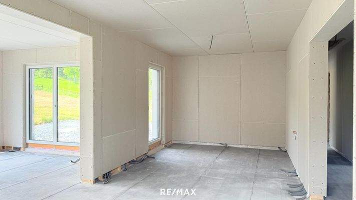 Küche mit Zugang zur Terrasse