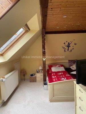 Schlafzimmer mit Büro Dachgeschoss