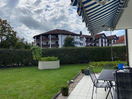 Terrasse Blick auf Garten