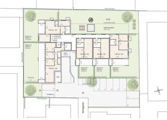Lageplan Erdgeschoss