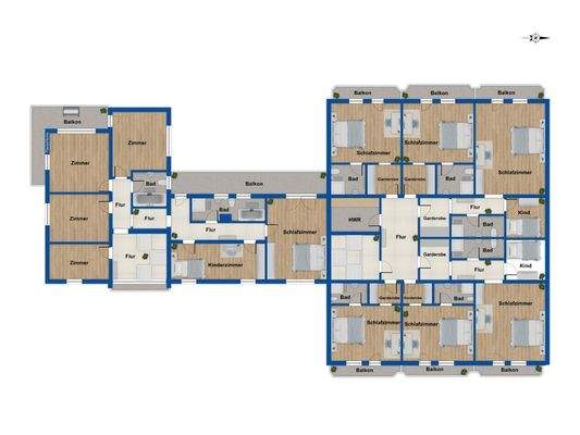 Grundriss Obergeschoss