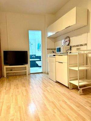 Wohnbereich mit der Küche