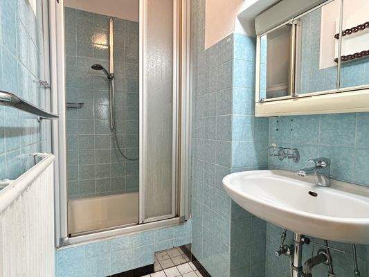 Duschbad innenliegend im Erdgeschoss