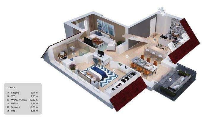 Visualisierung Wohnung 4