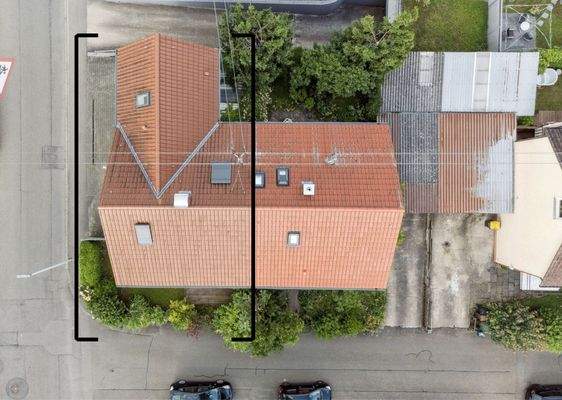 Luftbildaufnahme Grundstück