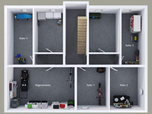 Grundriss des Kellers