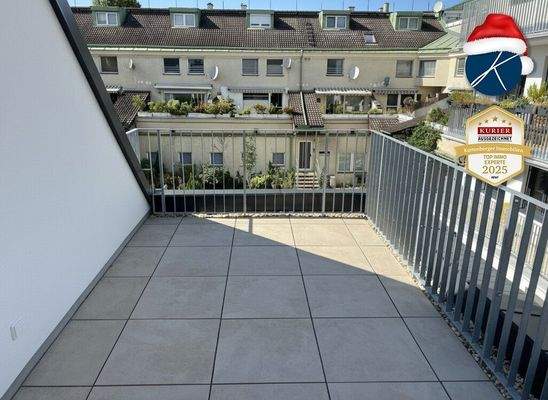 Dach-Terrasse Blick nach Westen