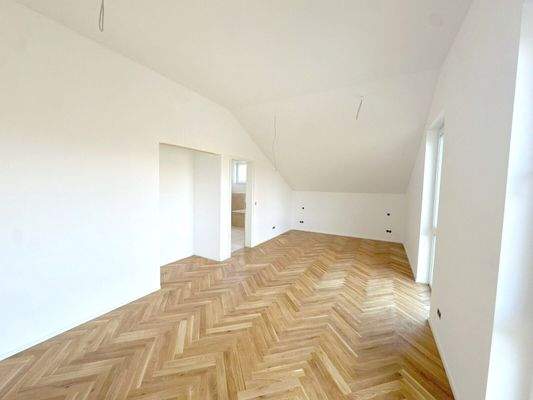 Schlafzimmer mit Zugang zu Bad en Suite