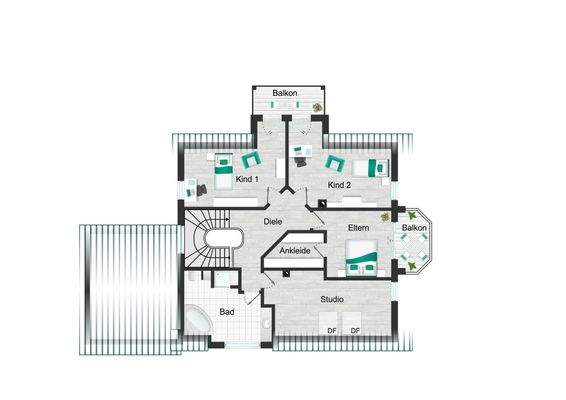 Grundriss Dachgeschoss 