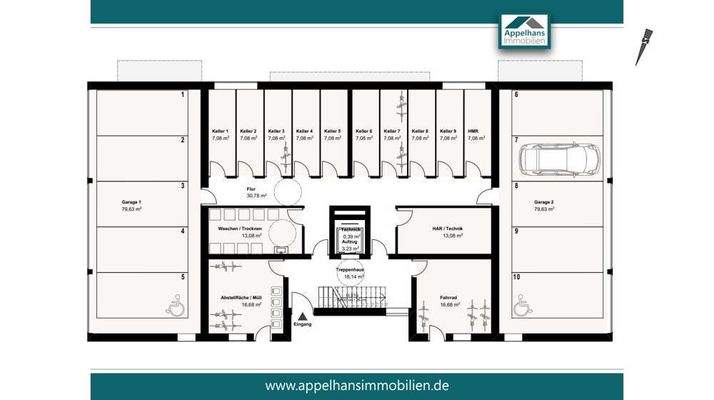 Grundriss Nullgeschoss