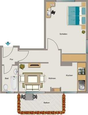 Grundriss (exemplarisch)