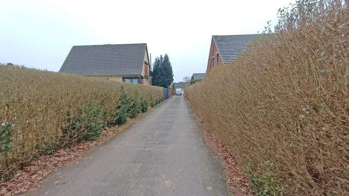 Zufahrt zum Grundstück