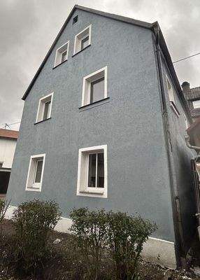 Seitenansicht des Hauses