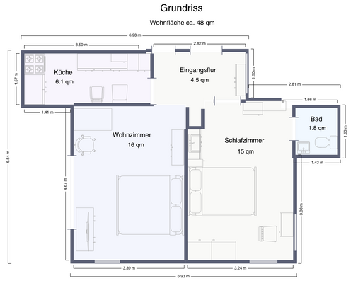 Grundriss Dachgeschoss Wohnung